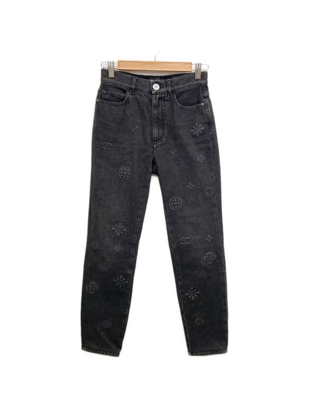 Chanel Jeans S Black Cotton 34